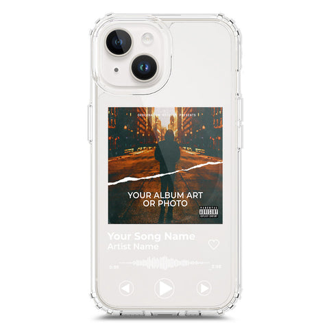 iPhone 15 Plus Cover - Personalised Album Art Series - Clear Phone Case - Soft Silicon Borders
