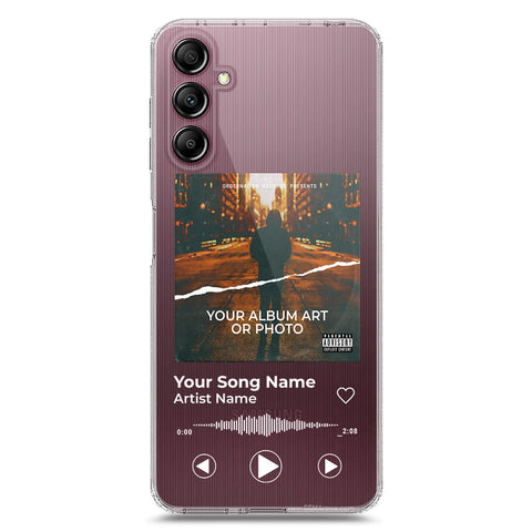 Samsung Galaxy A14 Cover - Personalised Album Art Series - Clear Phone Case - Soft Silicon Borders