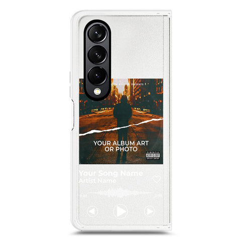 Samsung Galaxy Z Fold 4 5G Cover - Personalised Album Art Series - Clear Phone Case - Soft Silicon Borders