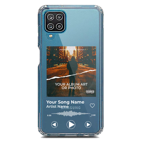 Samsung Galaxy A12 Cover - Personalised Album Art Series - Clear Phone Case - Soft Silicon Borders