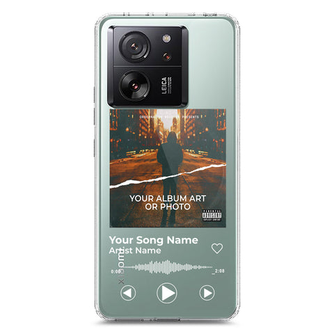 Xiaomi 13T Cover - Personalised Album Art Series - Clear Phone Case - Soft Silicon Borders