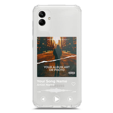 Samsung Galaxy A05 Cover - Personalised Album Art Series - Clear Phone Case - Soft Silicon Borders