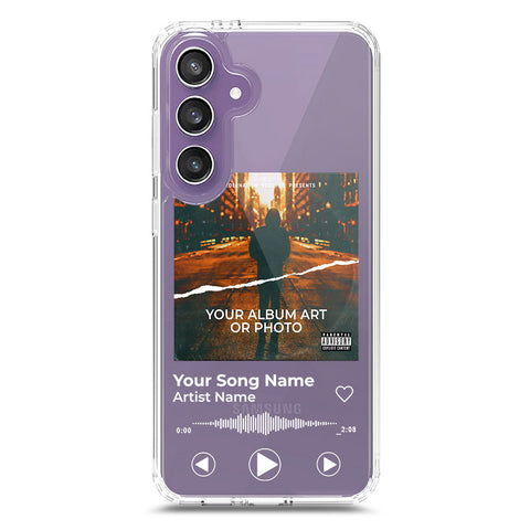 Samsung Galaxy S25 Plus Cover - Personalised Album Art Series - Clear Phone Case - Soft Silicon Borders