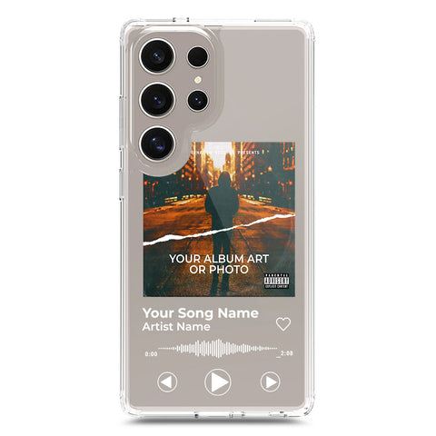 Samsung Galaxy S24 Ultra Cover - Personalised Album Art Series - Clear Phone Case - Soft Silicon Borders