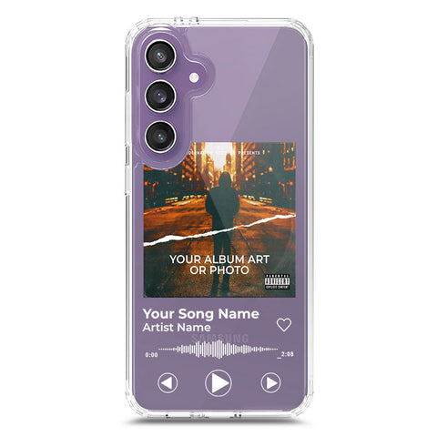 Samsung Galaxy S24 Cover - Personalised Album Art Series - Clear Phone Case - Soft Silicon Borders