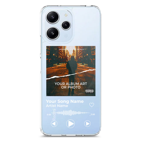 Xiaomi Redmi 12 Cover - Personalised Album Art Series - Clear Phone Case - Soft Silicon Borders
