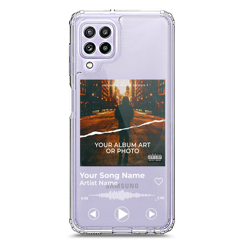 Samsung Galaxy A22 Cover - Personalised Album Art Series - Clear Phone Case - Soft Silicon Borders
