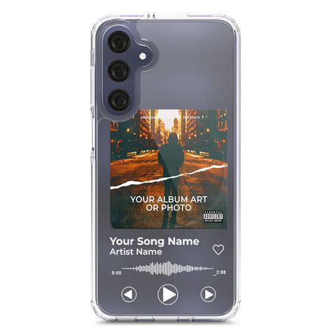 Samsung Galaxy A16 Cover - Personalised Album Art Series - Clear Phone Case - Soft Silicon Borders