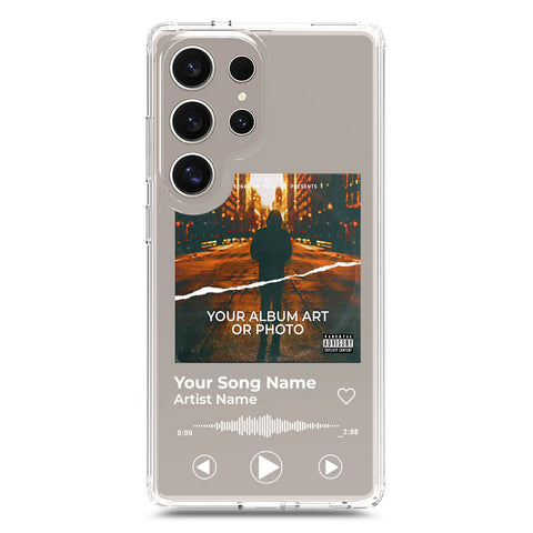 Samsung Galaxy S25 Ultra Cover - Personalised Album Art Series - Clear Phone Case - Soft Silicon Borders