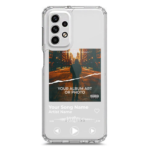 Samsung Galaxy A23 Cover - Personalised Album Art Series - Clear Phone Case - Soft Silicon Borders