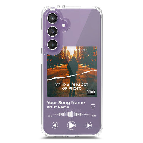 Samsung Galaxy S25 FE Cover - Personalised Album Art Series - Clear Phone Case - Soft Silicon Borders