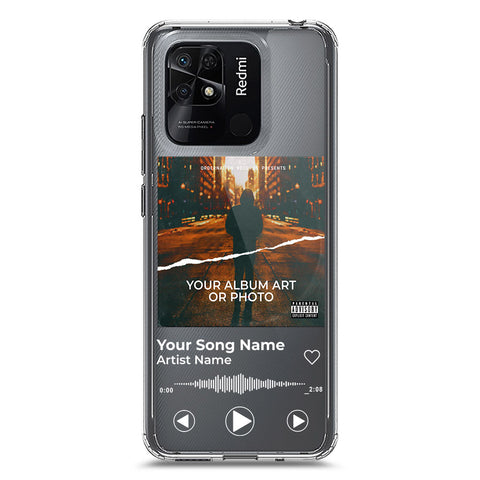 Xiaomi Redmi 10C Cover - Personalised Album Art Series - Clear Phone Case - Soft Silicon Borders