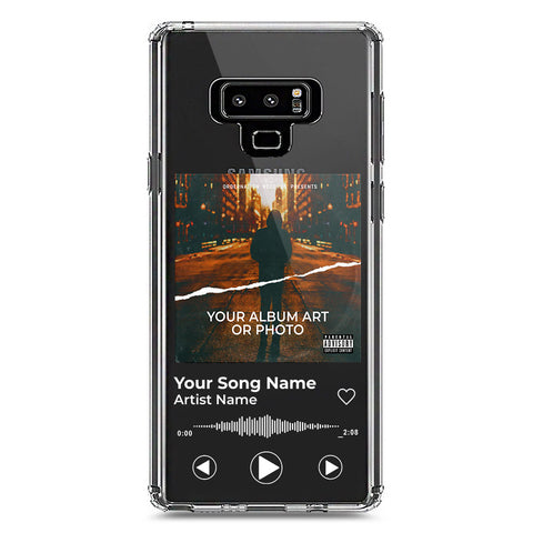Samsung Galaxy Note 9 Cover - Personalised Album Art Series - Clear Phone Case - Soft Silicon Borders