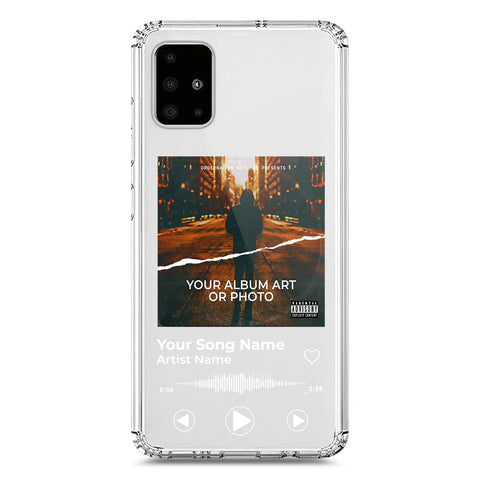 Samsung Galaxy A51 Cover - Personalised Album Art Series - Clear Phone Case - Soft Silicon Borders