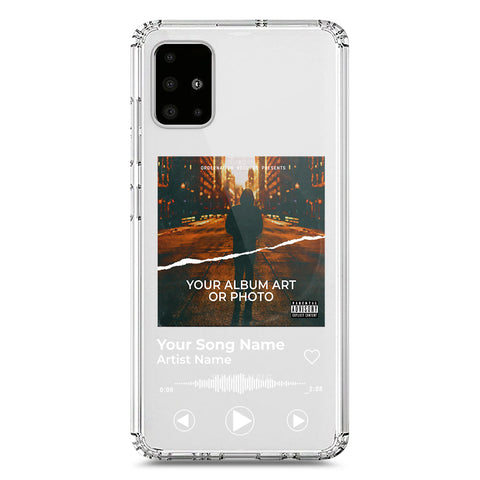 Samsung Galaxy A71 Cover - Personalised Album Art Series - Clear Phone Case - Soft Silicon Borders