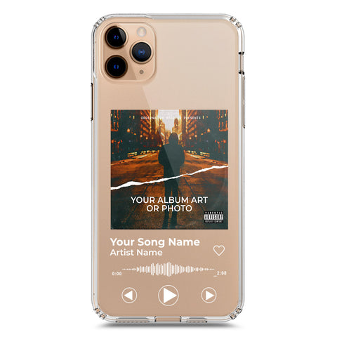 iPhone 11 Pro Max Cover - Personalised Album Art Series - Clear Phone Case - Soft Silicon Borders