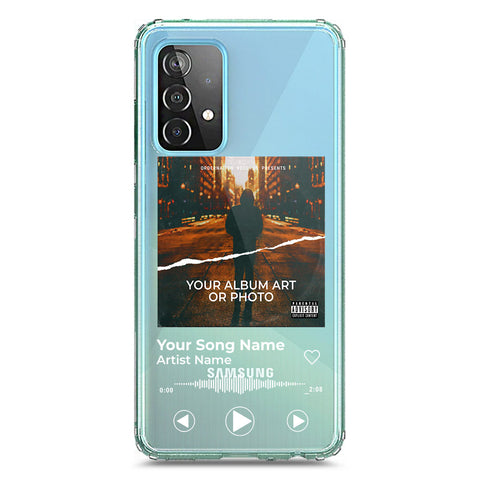 Samsung Galaxy A72 Cover - Personalised Album Art Series - Clear Phone Case - Soft Silicon Borders