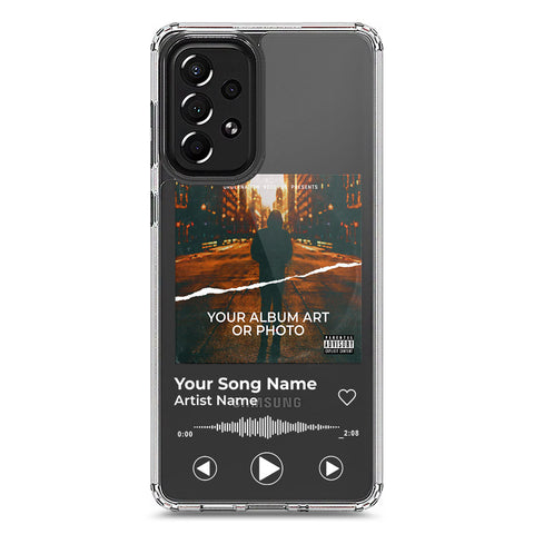 Samsung Galaxy A73 5G Cover - Personalised Album Art Series - Clear Phone Case - Soft Silicon Borders