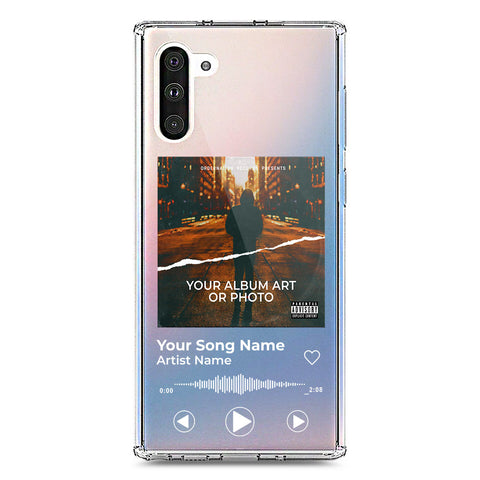 Samsung Galaxy Note 10 Cover - Personalised Album Art Series - Clear Phone Case - Soft Silicon Borders