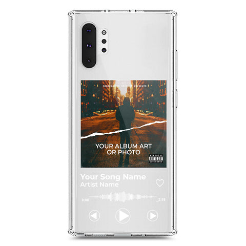 Samsung Galaxy Note 10 Plus Cover - Personalised Album Art Series - Clear Phone Case - Soft Silicon Borders