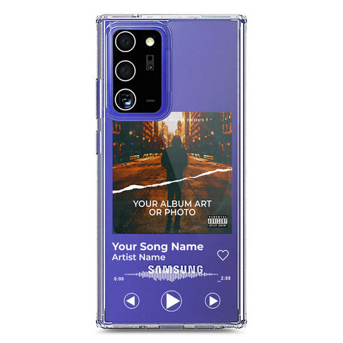 Samsung Galaxy Note 20 Ultra Cover - Personalised Album Art Series - Clear Phone Case - Soft Silicon Borders