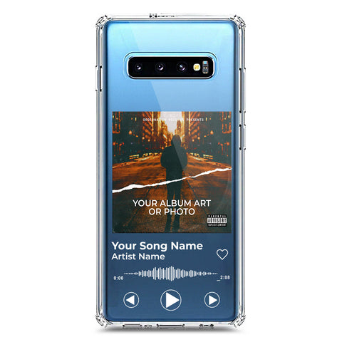 Samsung Galaxy S10 Plus Cover - Personalised Album Art Series - Clear Phone Case - Soft Silicon Borders