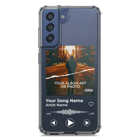 Samsung Galaxy S21 FE 5G Cover - Personalised Album Art Series - Clear Phone Case - Soft Silicon Borders