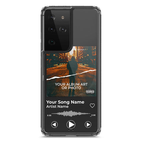 Samsung Galaxy S21 Ultra 5G Cover - Personalised Album Art Series - Clear Phone Case - Soft Silicon Borders