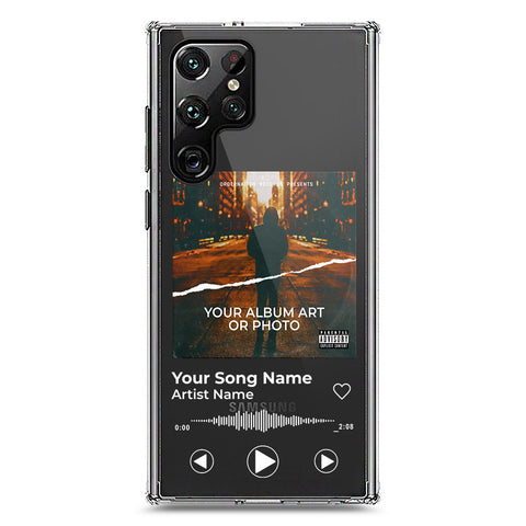Samsung Galaxy S22 Ultra 5G Cover - Personalised Album Art Series - Clear Phone Case - Soft Silicon Borders