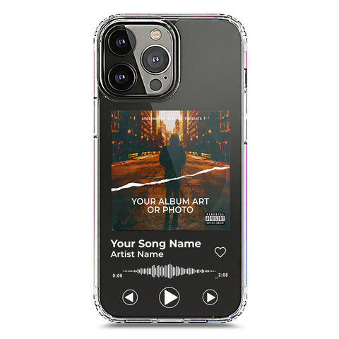 iPhone 13 Pro Max Cover - Personalised Album Art Series - Clear Phone Case - Soft Silicon Borders