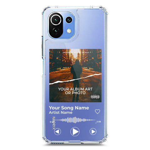 Xiaomi Mi 11 Lite Cover - Personalised Album Art Series - Clear Phone Case - Soft Silicon Borders