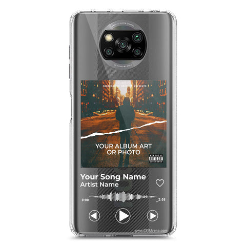 Xiaomi Poco X3 Cover - Personalised Album Art Series - Clear Phone Case - Soft Silicon Borders