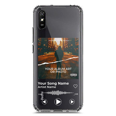 Xiaomi Redmi 9i Cover - Personalised Album Art Series - Clear Phone Case - Soft Silicon Borders