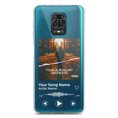 Xiaomi Redmi Note 9S Cover - Personalised Album Art Series - Clear Phone Case - Soft Silicon Borders