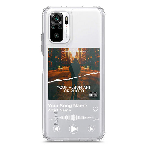 Xiaomi Redmi Note 10S Cover - Personalised Album Art Series - Clear Phone Case - Soft Silicon Borders