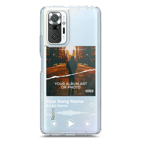 Xiaomi Redmi Note 10 Pro 4G Cover - Personalised Album Art Series - Clear Phone Case - Soft Silicon Borders
