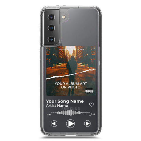 Samsung Galaxy S21 Plus 5G Cover - Personalised Album Art Series - Clear Phone Case - Soft Silicon Borders