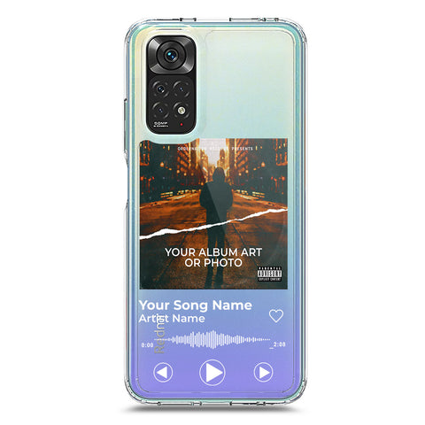 Xiaomi Redmi Note 11S Cover - Personalised Album Art Series - Clear Phone Case - Soft Silicon Borders