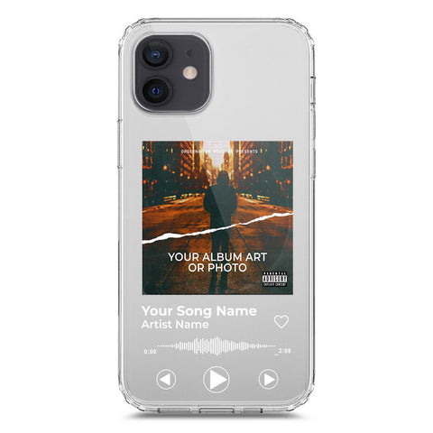 iPhone 12 Cover - Personalised Album Art Series - Clear Phone Case - Soft Silicon Borders