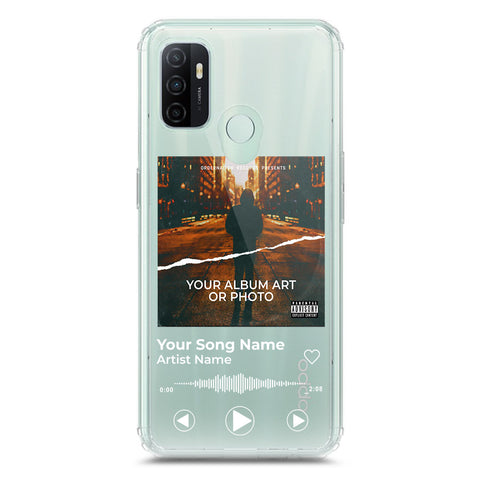 Oppo A53 Cover - Personalised Album Art Series - Clear Phone Case - Soft Silicon Borders