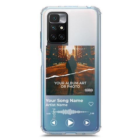 Xiaomi Redmi 10 Cover - Personalised Album Art Series - Clear Phone Case - Soft Silicon Borders