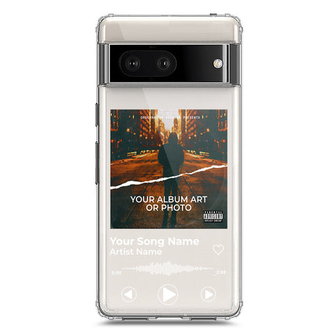 Google Pixel 7 Cover - Personalised Album Art Series - Clear Phone Case - Soft Silicon Borders