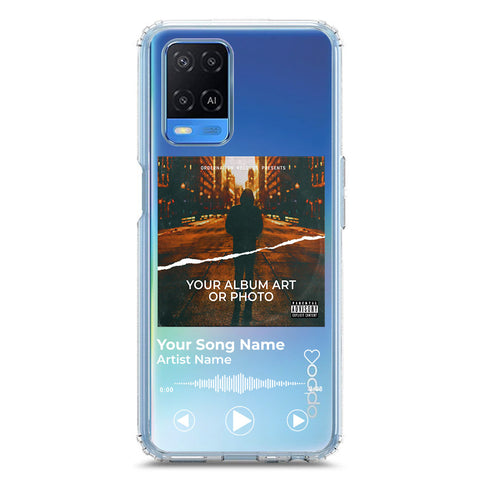 Oppo A54 4G Cover - Personalised Album Art Series - Clear Phone Case - Soft Silicon Borders