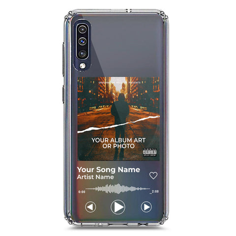 Samsung Galaxy A50 Cover - Personalised Album Art Series - Clear Phone Case - Soft Silicon Borders