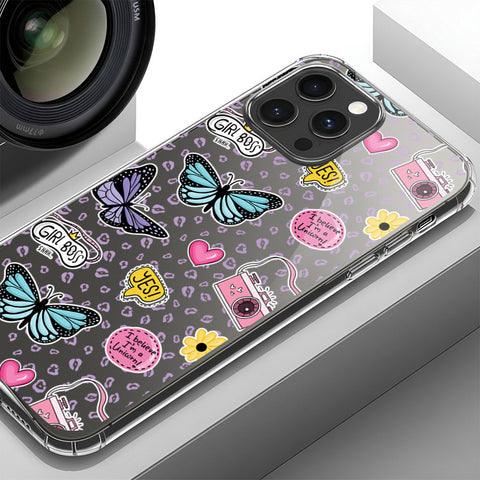 iPhone 13 Pro Cover - O'Nation Butterfly Dreams Series 1 - Clear Phone Case - Soft Silicon Borders