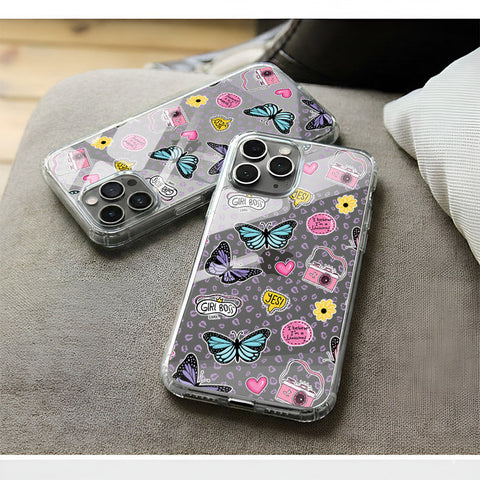 Samsung Galaxy A21s Cover - O'Nation Butterfly Dreams Series 1 - Clear Phone Case - Soft Silicon Borders