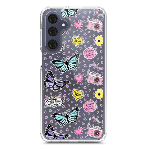 Samsung Galaxy A16 Cover - O'Nation Butterfly Dreams Series 1 - Clear Phone Case - Soft Silicon Borders
