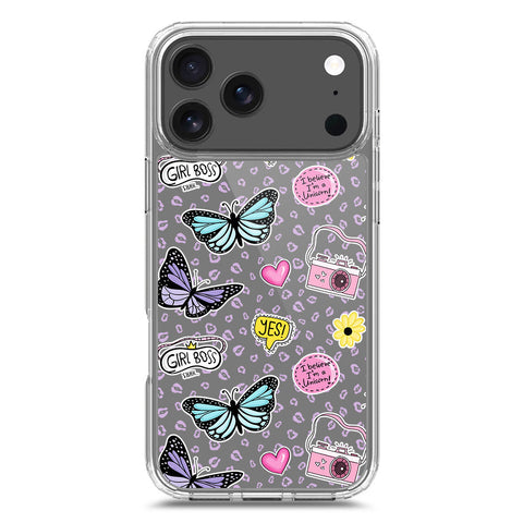 iPhone 17 Pro Max Cover - O'Nation Butterfly Dreams Series 1 - Clear Phone Case - Soft Silicon Borders
