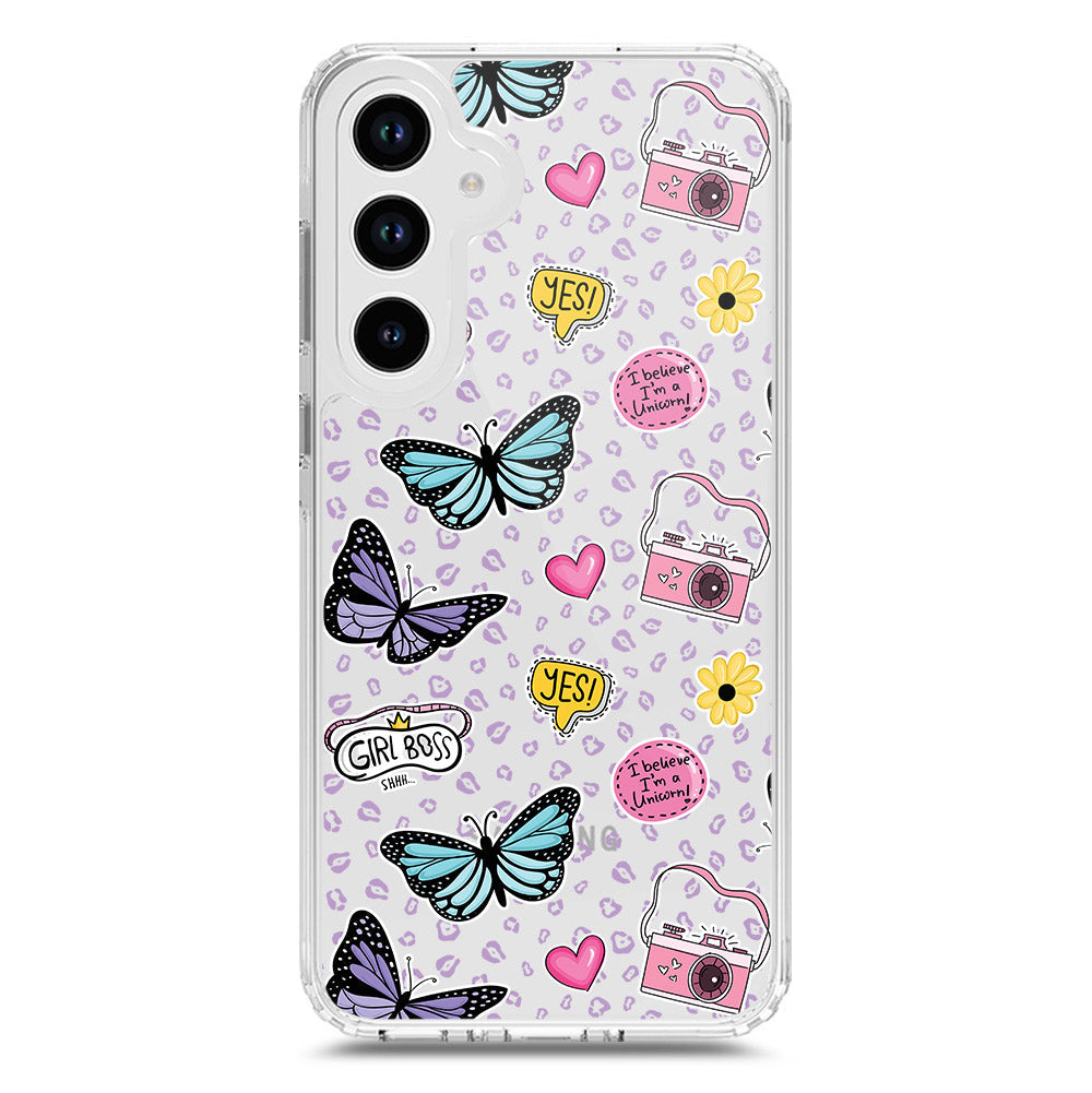 Samsung Galaxy A33 5G Cover - O'Nation Butterfly Dreams Series 1 - Clear Phone Case - Soft Silicon Borders