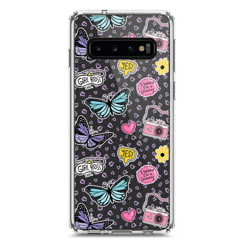 Samsung Galaxy S10 Cover - O'Nation Butterfly Dreams Series 1 - Clear Phone Case - Soft Silicon Borders